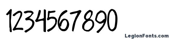 Handa Font, Number Fonts