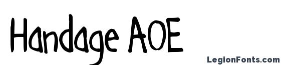Handage AOE Font