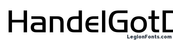 шрифт HandelGotDLig, бесплатный шрифт HandelGotDLig, предварительный просмотр шрифта HandelGotDLig