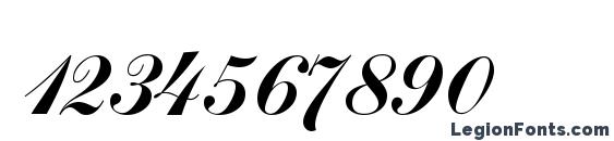 Handscript sf Font, Number Fonts