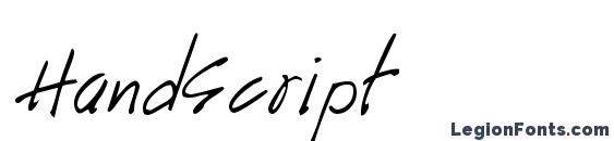 Шрифт HandScript, Все шрифты