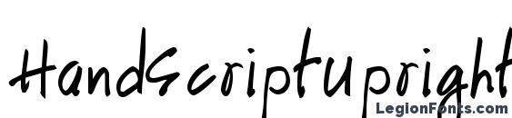 HandScriptUpright Bold font, free HandScriptUpright Bold font, preview HandScriptUpright Bold font