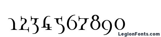 Hane RegularE Font, Number Fonts