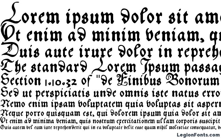 specimens Hansfraktur font, sample Hansfraktur font, an example of writing Hansfraktur font, review Hansfraktur font, preview Hansfraktur font, Hansfraktur font