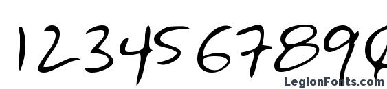 Hansonshand Font, Number Fonts