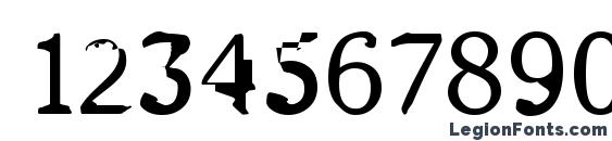 Happy Aardvark Font, Number Fonts