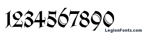 Hapsburg Font, Number Fonts