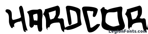 шрифт Hardcore, бесплатный шрифт Hardcore, предварительный просмотр шрифта Hardcore
