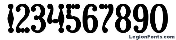 Harlequin Font, Number Fonts