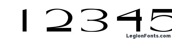 Harlesden Regular DB Font, Number Fonts