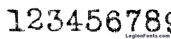HARLEY Regular Font, Number Fonts