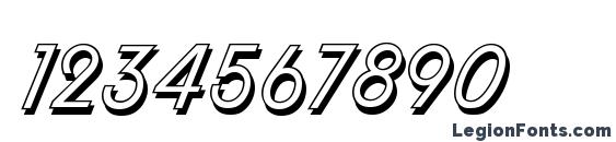 Harlow LET Plain.1.0 Font, Number Fonts