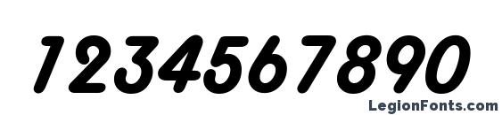 Harlow Solid Italic Font, Number Fonts