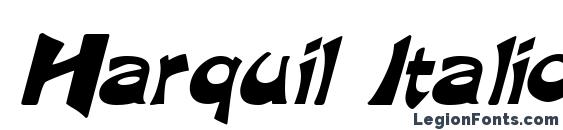 Harquil Italic font, free Harquil Italic font, preview Harquil Italic font
