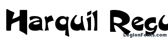 Harquil Regular font, free Harquil Regular font, preview Harquil Regular font