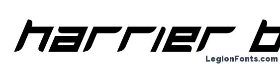 Harrier Bold Italic Font