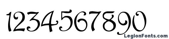 Harrington Regular Font, Number Fonts