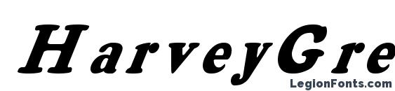 шрифт HarveyGrey Italic, бесплатный шрифт HarveyGrey Italic, предварительный просмотр шрифта HarveyGrey Italic
