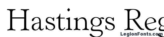 Hastings Regular font, free Hastings Regular font, preview Hastings Regular font