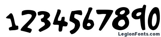 Hasty Pudding Font, Number Fonts