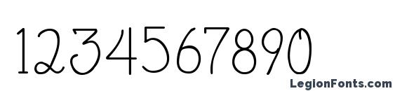 HavingWrit Font, Number Fonts