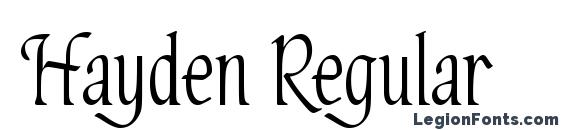Hayden Regular Font, Medieval Fonts