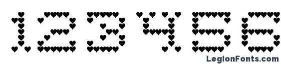 Heart Sweet Heart Font, Number Fonts