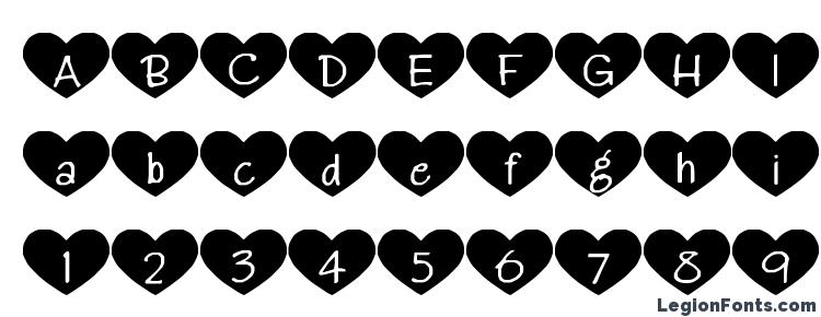 glyphs Heartattack font, сharacters Heartattack font, symbols Heartattack font, character map Heartattack font, preview Heartattack font, abc Heartattack font, Heartattack font