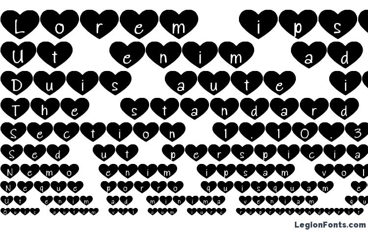 specimens Heartattack font, sample Heartattack font, an example of writing Heartattack font, review Heartattack font, preview Heartattack font, Heartattack font