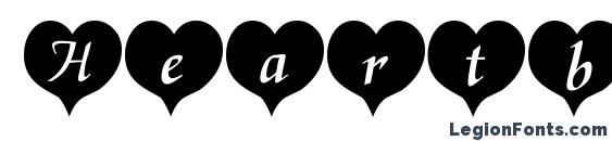Heartblack becker font, free Heartblack becker font, preview Heartblack becker font