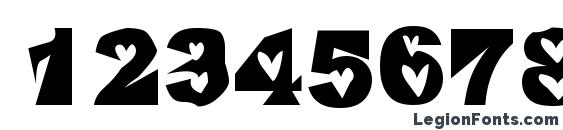 Heartless Valiumwhore Font, Number Fonts