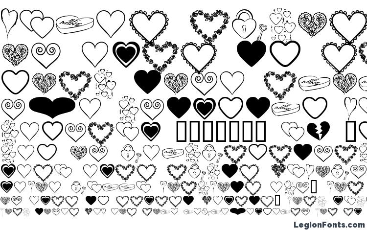 specimens Hearts BV font, sample Hearts BV font, an example of writing Hearts BV font, review Hearts BV font, preview Hearts BV font, Hearts BV font