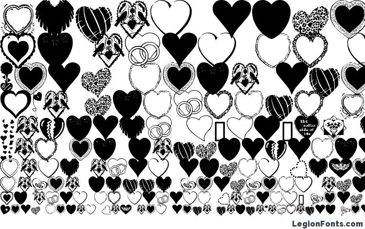 specimens Hearts Galore font, sample Hearts Galore font, an example of writing Hearts Galore font, review Hearts Galore font, preview Hearts Galore font, Hearts Galore font
