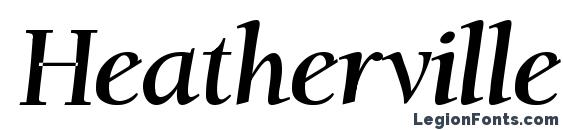 шрифт Heatherville, бесплатный шрифт Heatherville, предварительный просмотр шрифта Heatherville