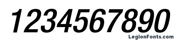 HeaveneticaCond6 MedOblSH Font, Number Fonts