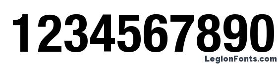 HeaveneticaCond7 BoldSH Font, Number Fonts