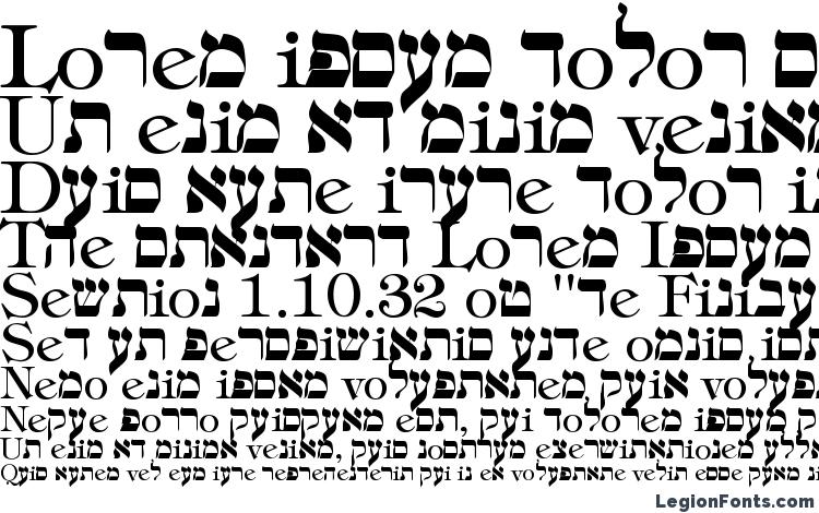 specimens Hebrew Regular font, sample Hebrew Regular font, an example of writing Hebrew Regular font, review Hebrew Regular font, preview Hebrew Regular font, Hebrew Regular font