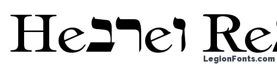 шрифт Hebrew Regular, бесплатный шрифт Hebrew Regular, предварительный просмотр шрифта Hebrew Regular