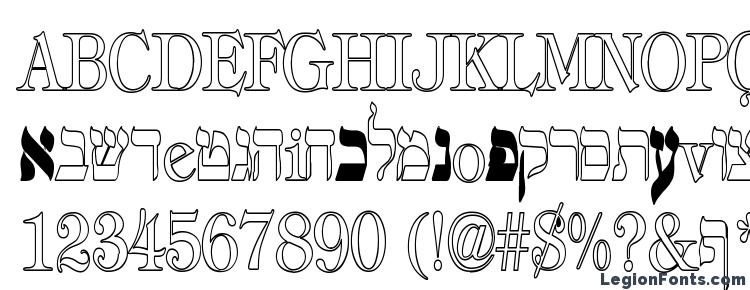 glyphs HebrewHC font, сharacters HebrewHC font, symbols HebrewHC font, character map HebrewHC font, preview HebrewHC font, abc HebrewHC font, HebrewHC font