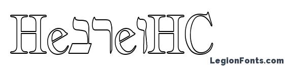 шрифт HebrewHC, бесплатный шрифт HebrewHC, предварительный просмотр шрифта HebrewHC
