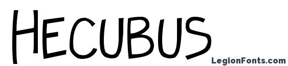 Hecubus font, free Hecubus font, preview Hecubus font