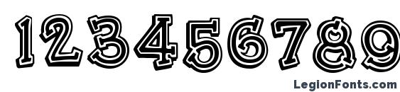 Hee Haw MF Font, Number Fonts