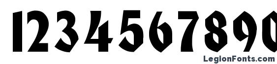 Heidelberg Normal Font, Number Fonts