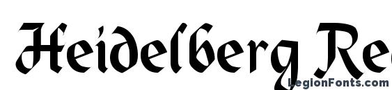 Шрифт Heidelberg Regular