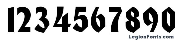 Heidelberg Font, Number Fonts