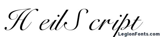 HeilScript Font