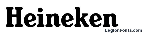 Шрифт Heineken, Типографические шрифты