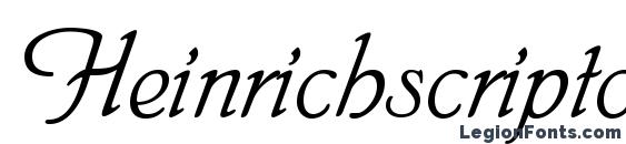 Heinrichscriptc Font
