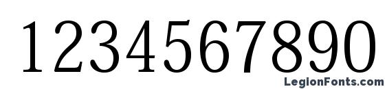 HeiseiMinStd W3 Font, Number Fonts