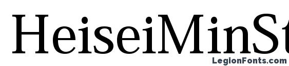HeiseiMinStd W5 font, free HeiseiMinStd W5 font, preview HeiseiMinStd W5 font